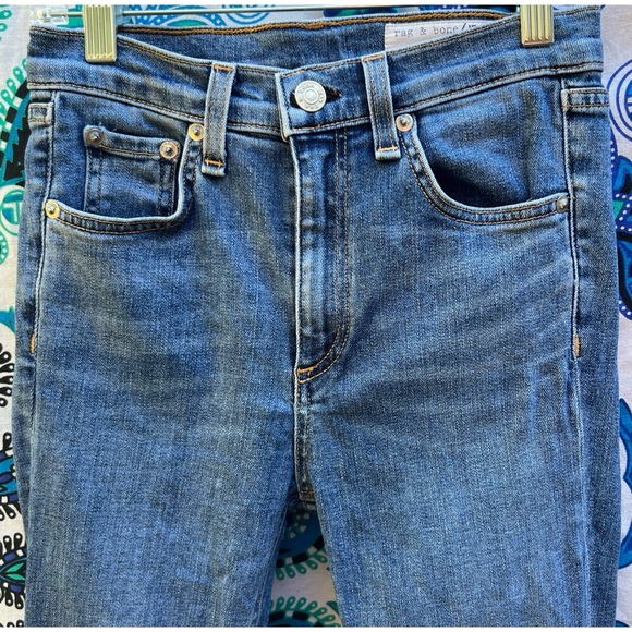 Rag & Bone Hana Croyden Jeans 24 - Picture 4 of 11